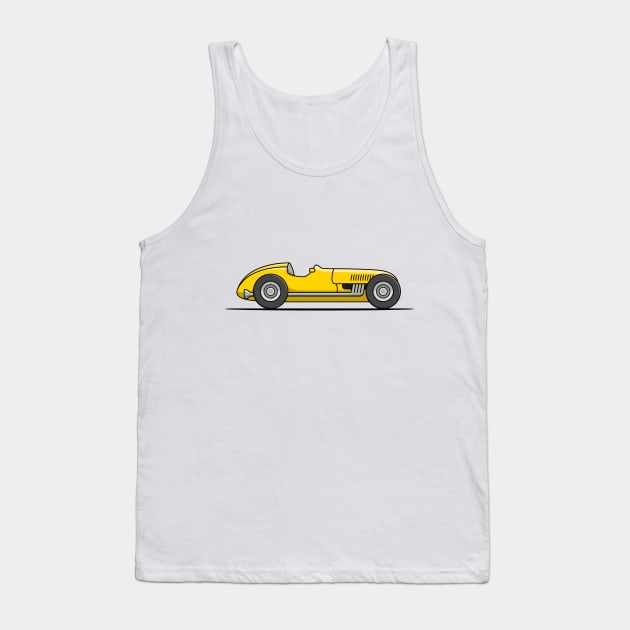 Classic Racing Car - Yellow Tank Top by JingleSnitch